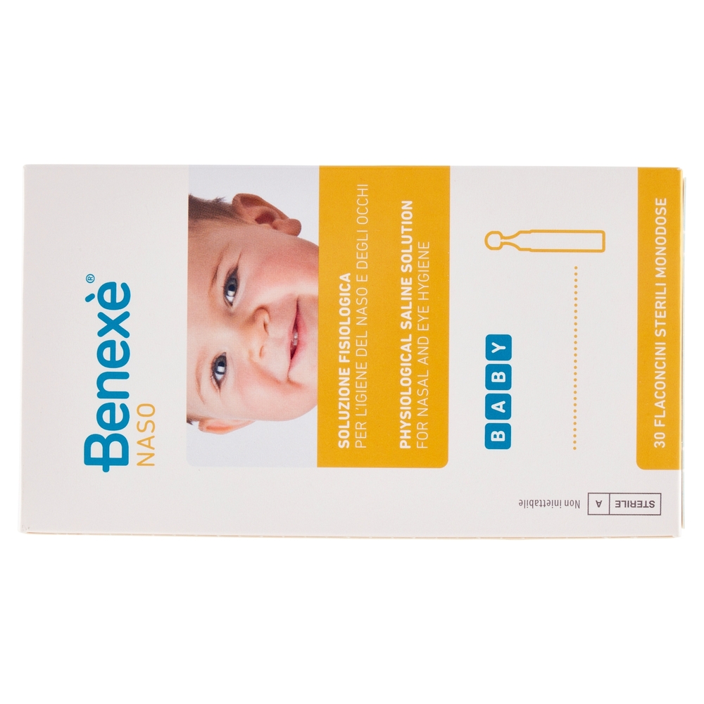 Benexè Naso Baby Soluzione Fisiologica per l'Igiene del Naso e degli Occhi 30 x 5 ml